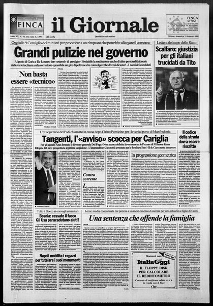 Il giornale : quotidiano del mattino